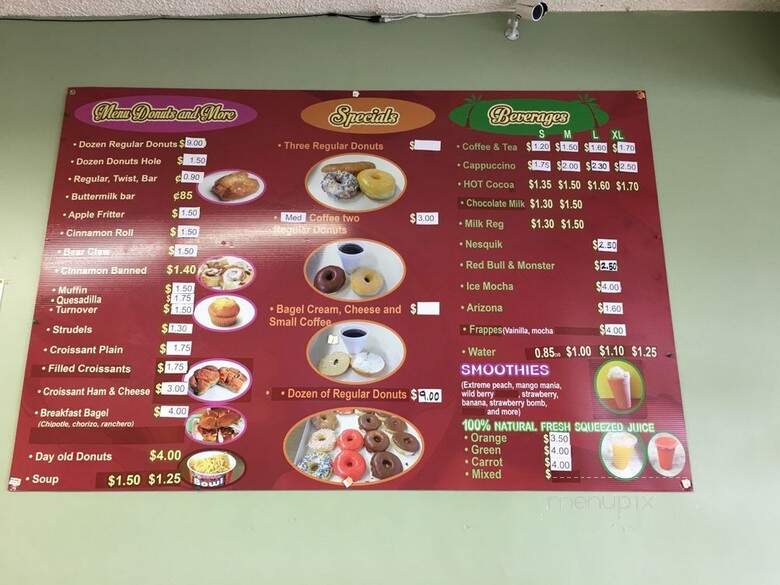 Donuts Sandwishes - Anaheim, CA menu_pic