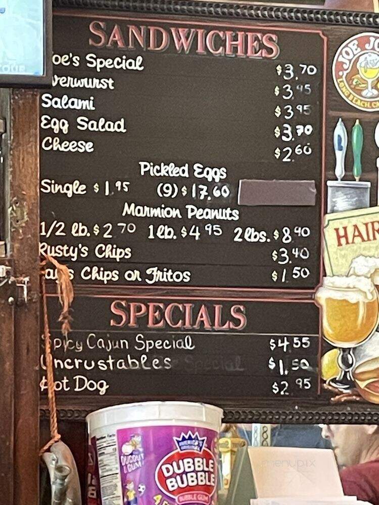 Joe Jost - Long Beach, CA menu_pic