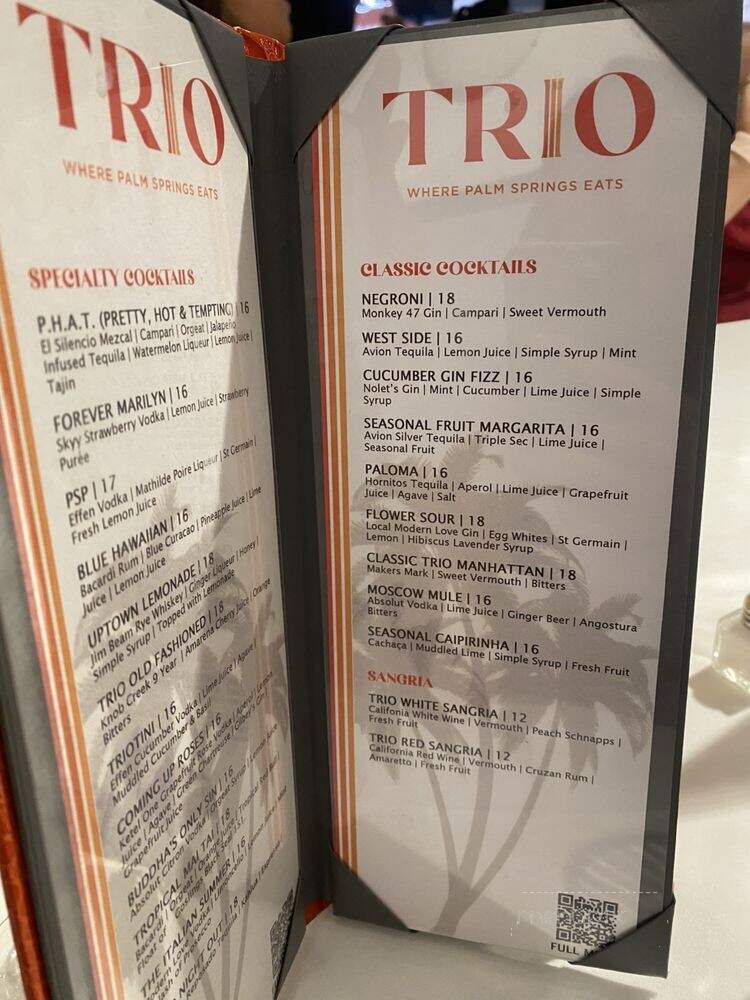 Trio Restaurant - Palm Springs, CA
