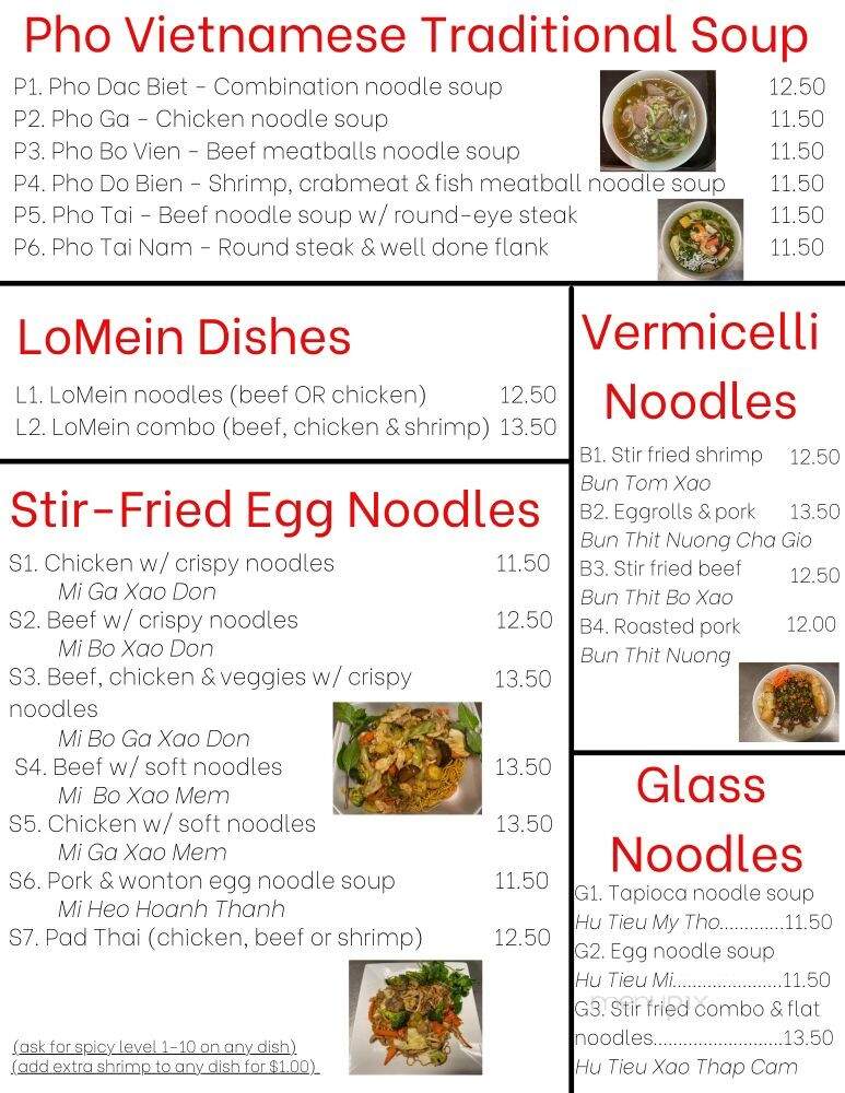 Gia Phu - Fort Worth, TX menu_pic