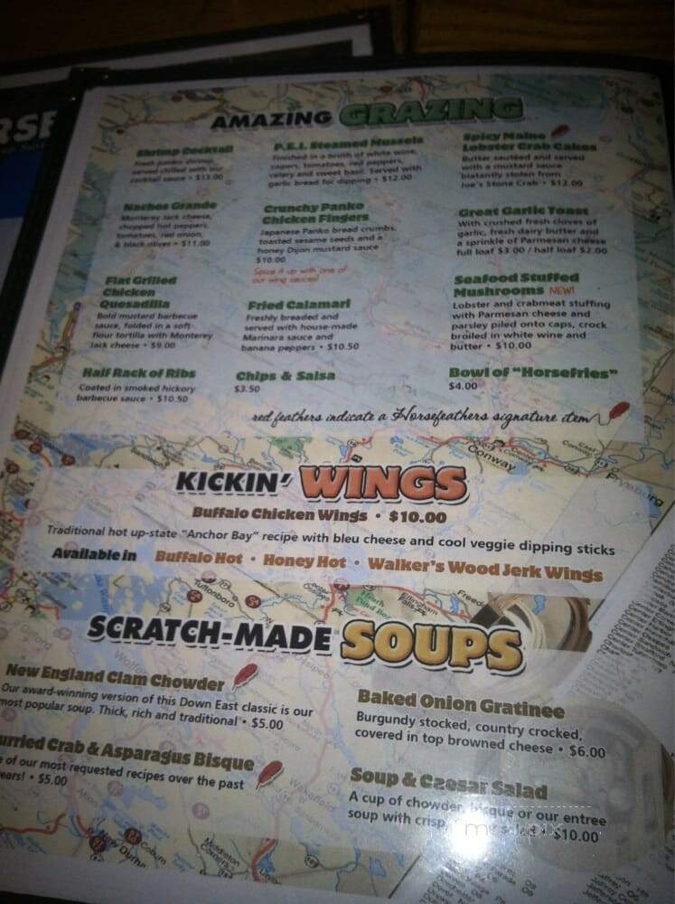 White Horse Grille & Tavern - North Conway, NH menu_pic