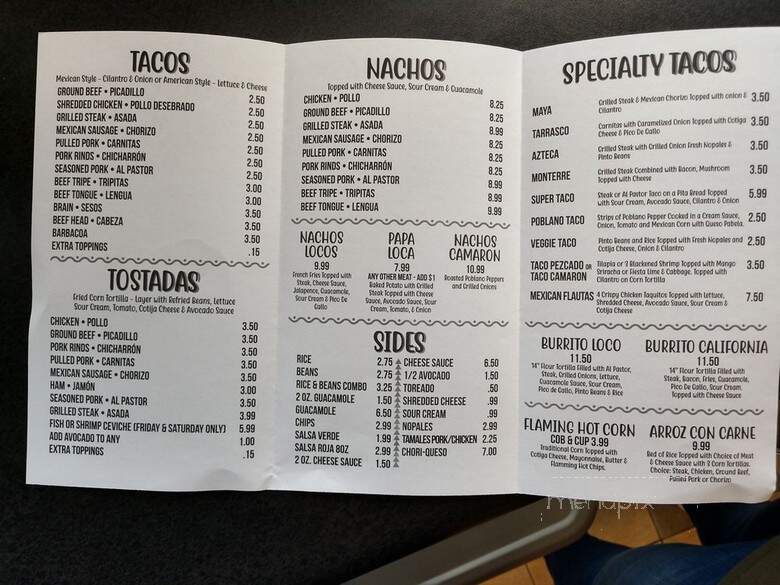El Taco Loco Mexican Restaurant - Collinsville, IL menu_pic