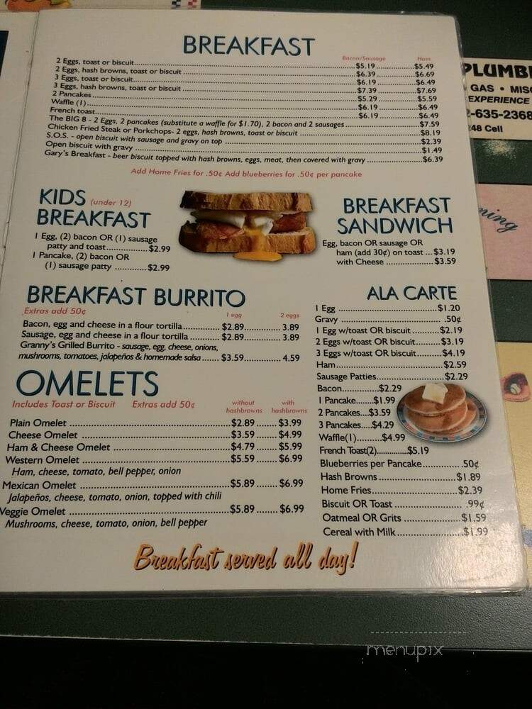 HWY 276 Burgers-N-Fries - Royse City, TX menu_pic