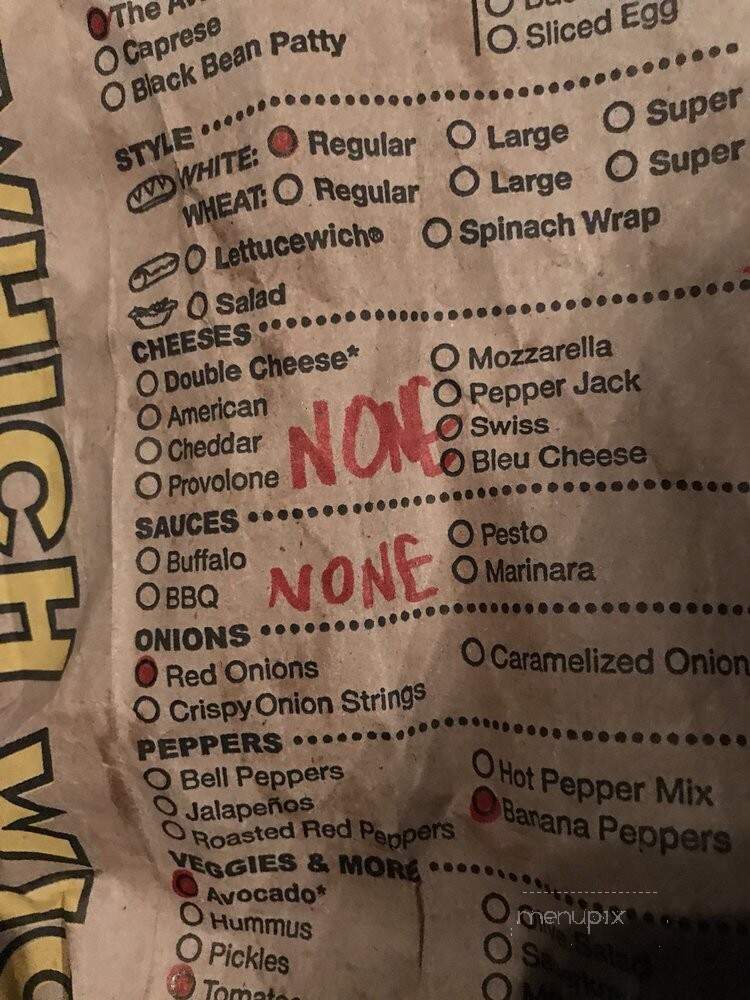 Which Wich - Cumming, GA menu_pic