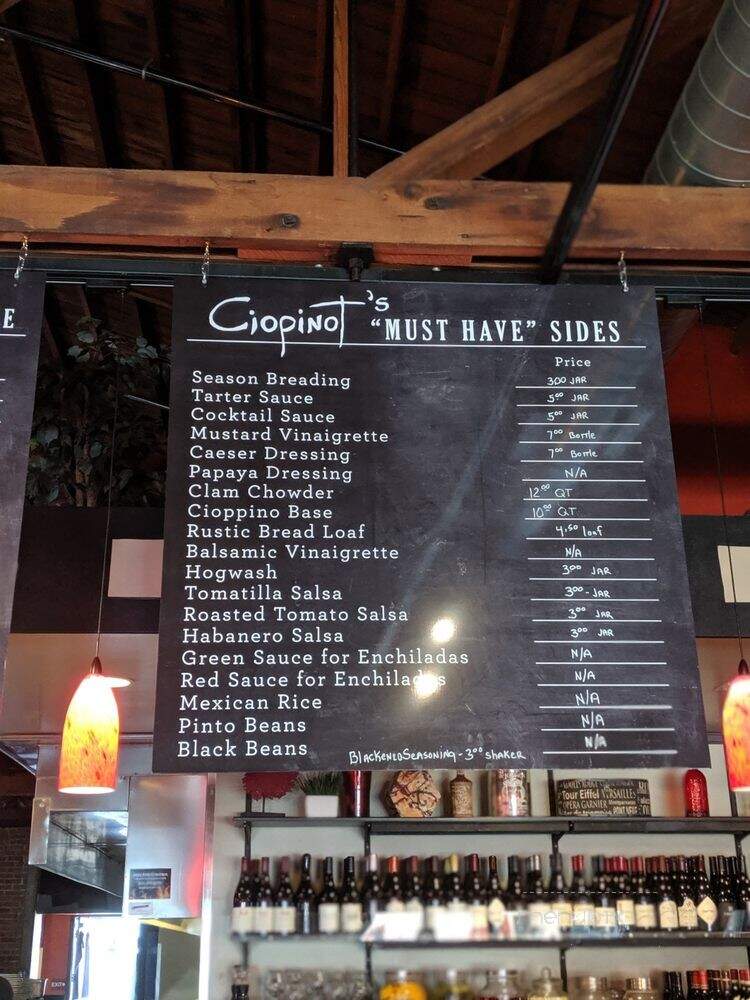 Ciopinot - San Luis Obispo, CA menu_pic
