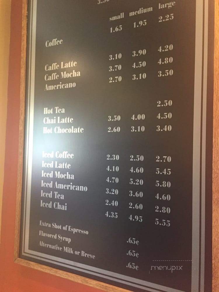 Chestnut Hill Coffee Co. - Philadelphia, PA menu_pic