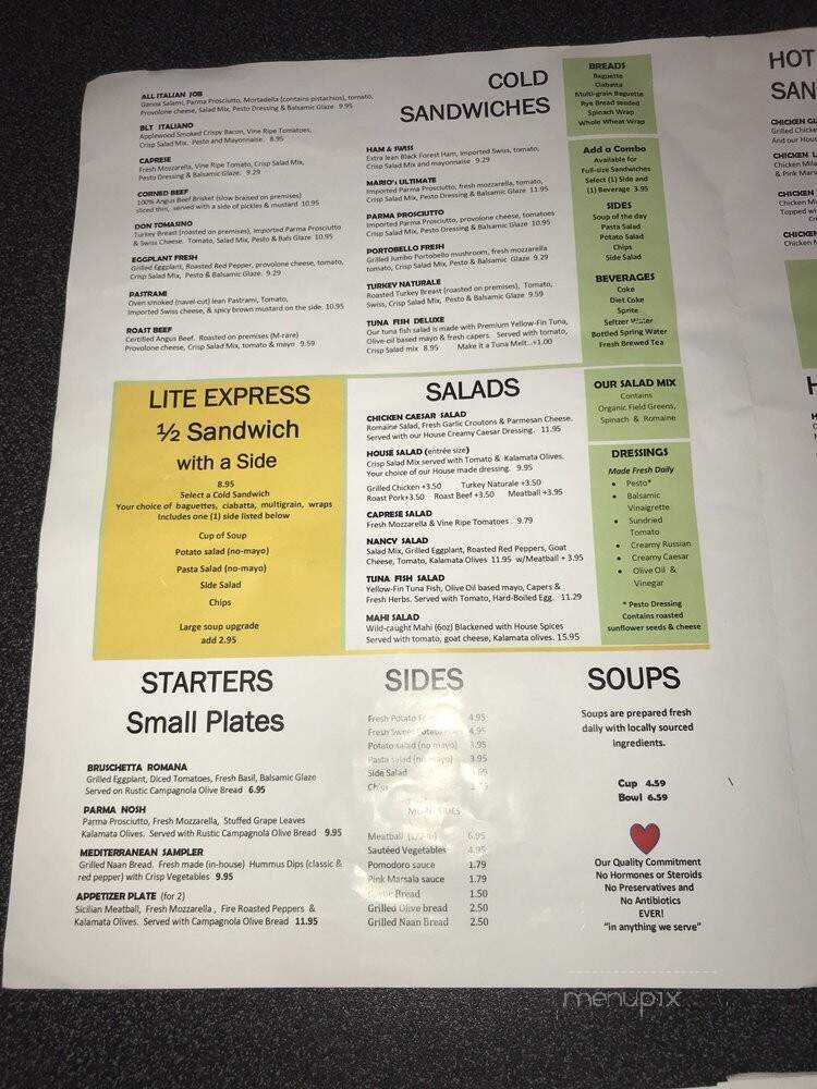 Gusto Fino - Miami, FL menu_pic