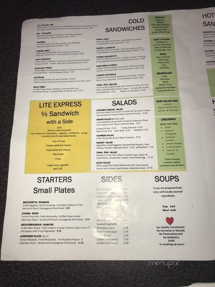 Gusto Fino - Miami, FL menu_pic