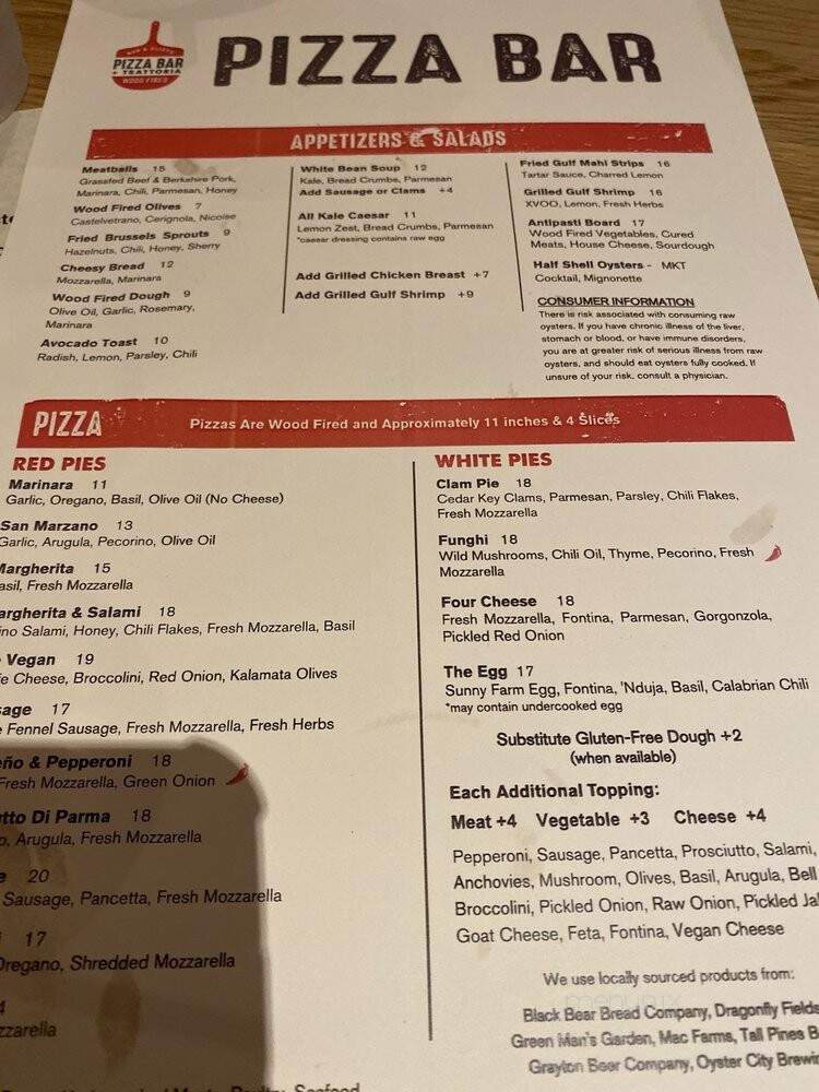 Bud and Alley's Pizza Bar - Santa Rosa Beach, FL menu_pic