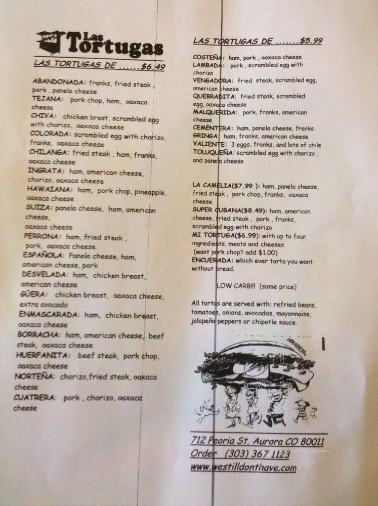 Las Tortugas Aurora - Aurora, CO menu_pic