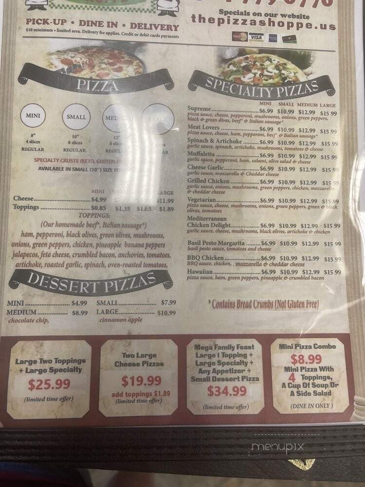Pizza Shop - Metairie, LA menu_pic