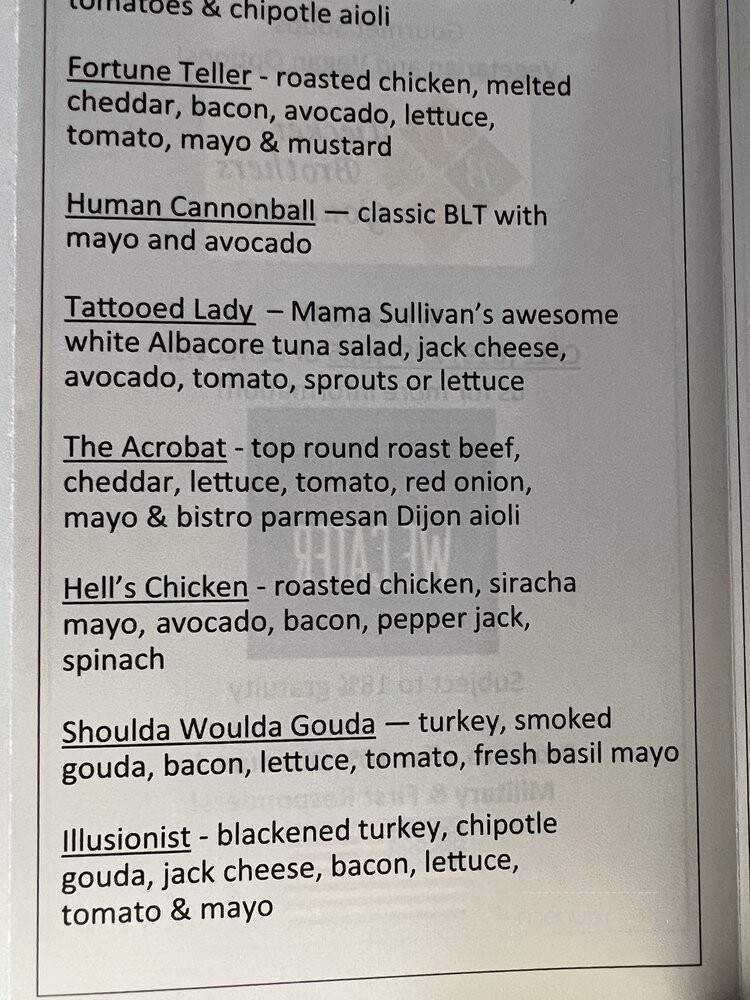 Deli Llama - San Diego, CA menu_pic