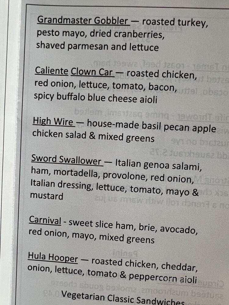 Deli Llama - San Diego, CA menu_pic