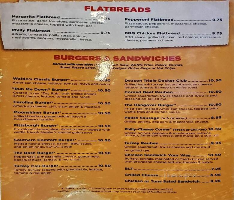 Waldo's Wings - Winston Salem, NC menu_pic