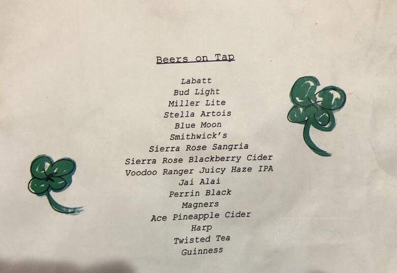 Flanagan's Irish Pub - Grand Rapids, MI menu_pic