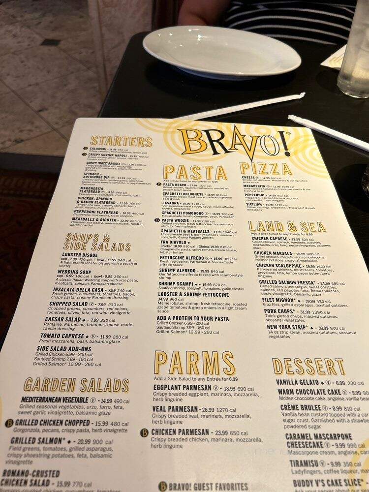 Bravo Cucina Italiana - Fredericksburg, VA menu_pic