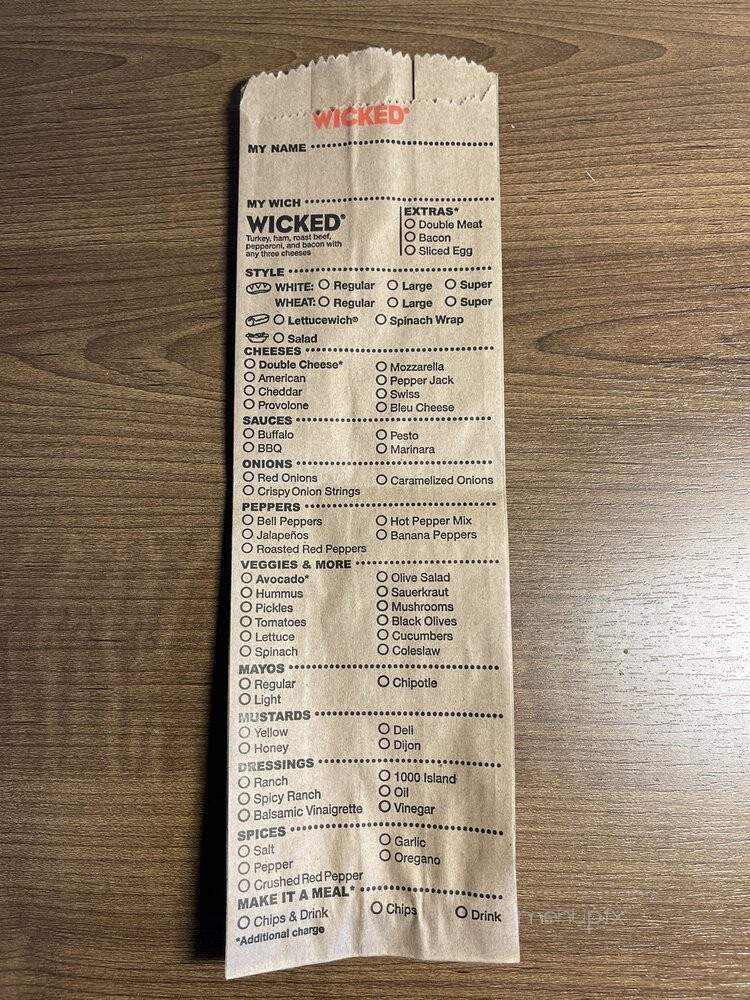 Which Wich Superior Sandwiches - Frisco, TX menu_pic