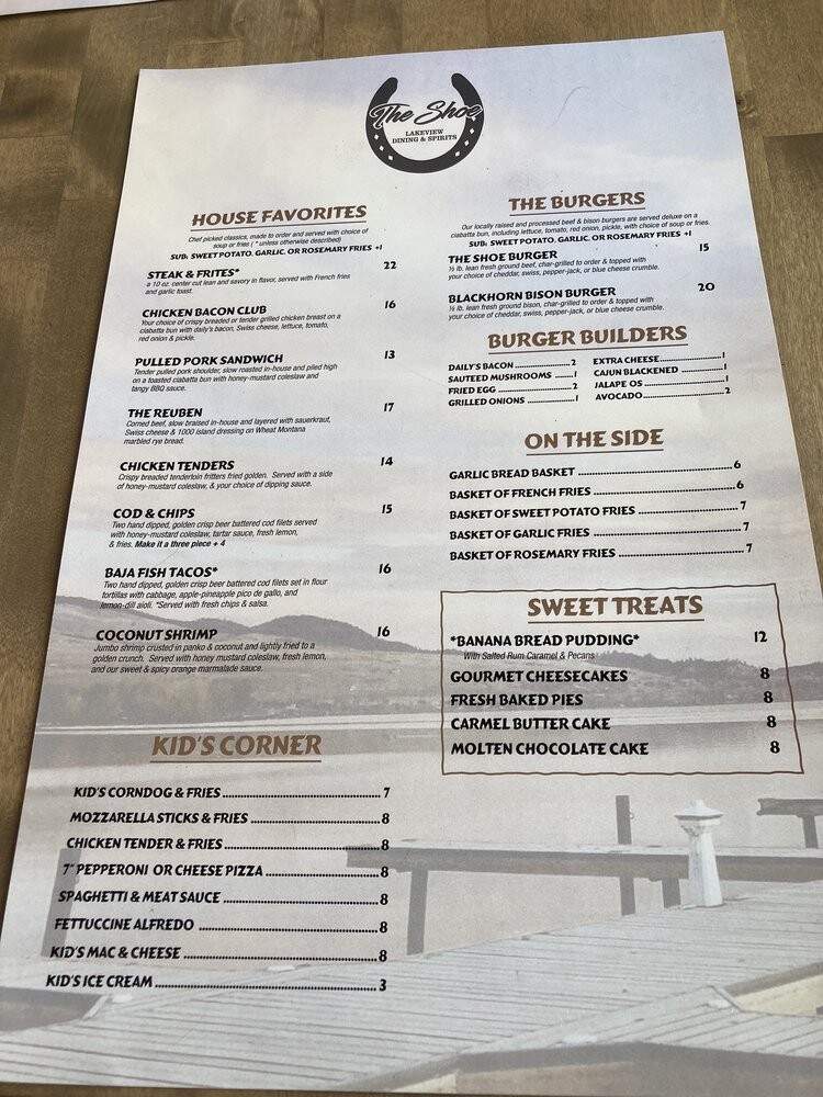 Swanee's Bar & Grill - Polson, MT menu_pic