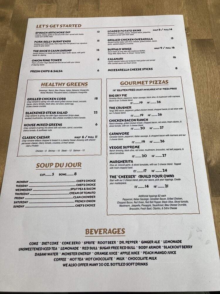 Swanee's Bar & Grill - Polson, MT menu_pic