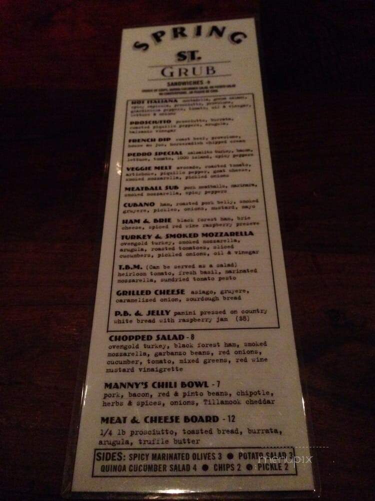 Spring St. Bar - Los Angeles, CA
