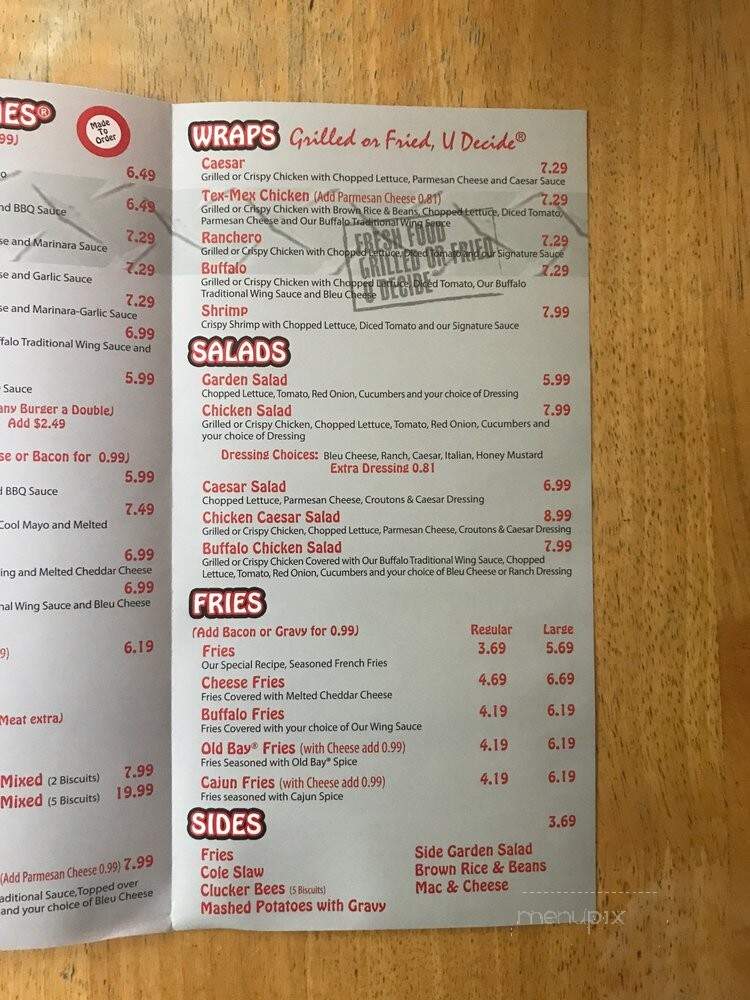 Cluck U Chicken - Lanham, MD menu_pic
