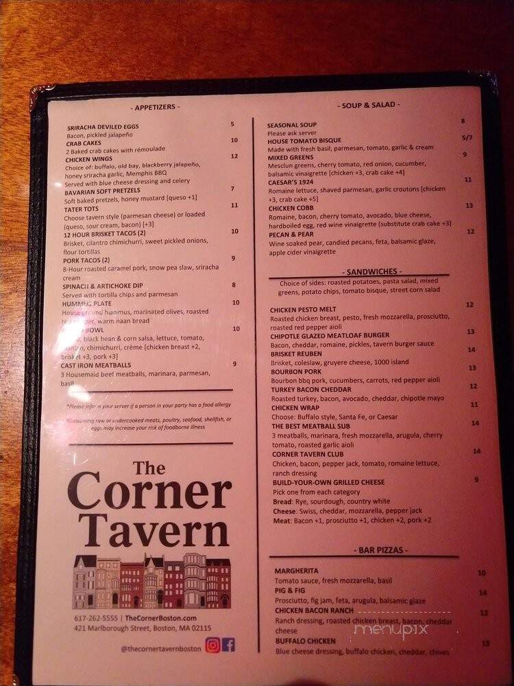Corner Tavern - Boston, MA