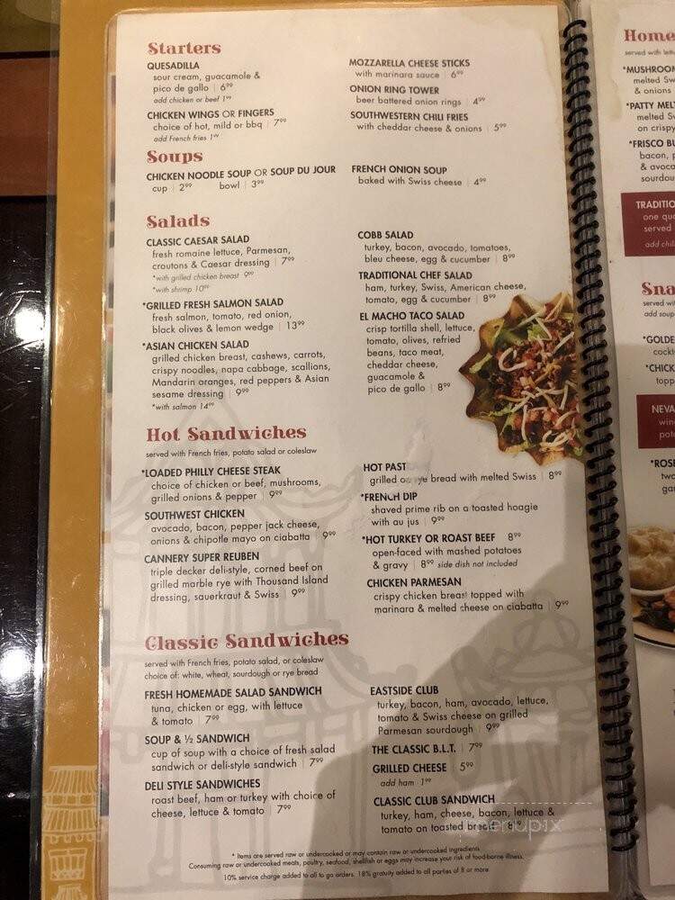 Snaps - Las Vegas, NV menu_pic