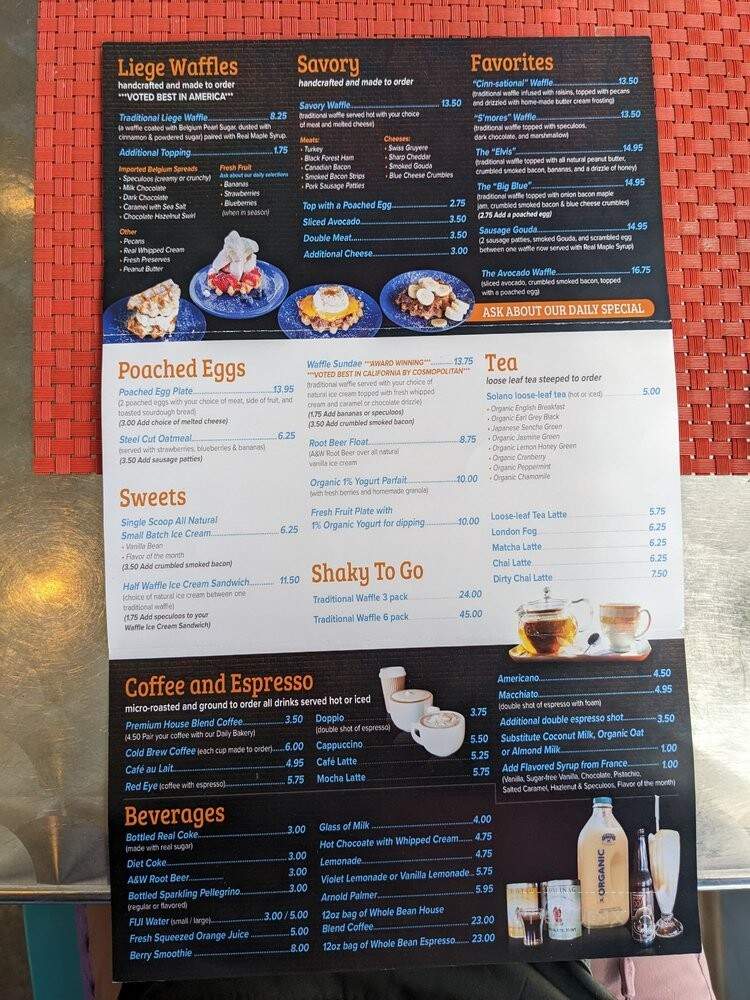 Shaky Alibi - Los Angeles, CA menu_pic