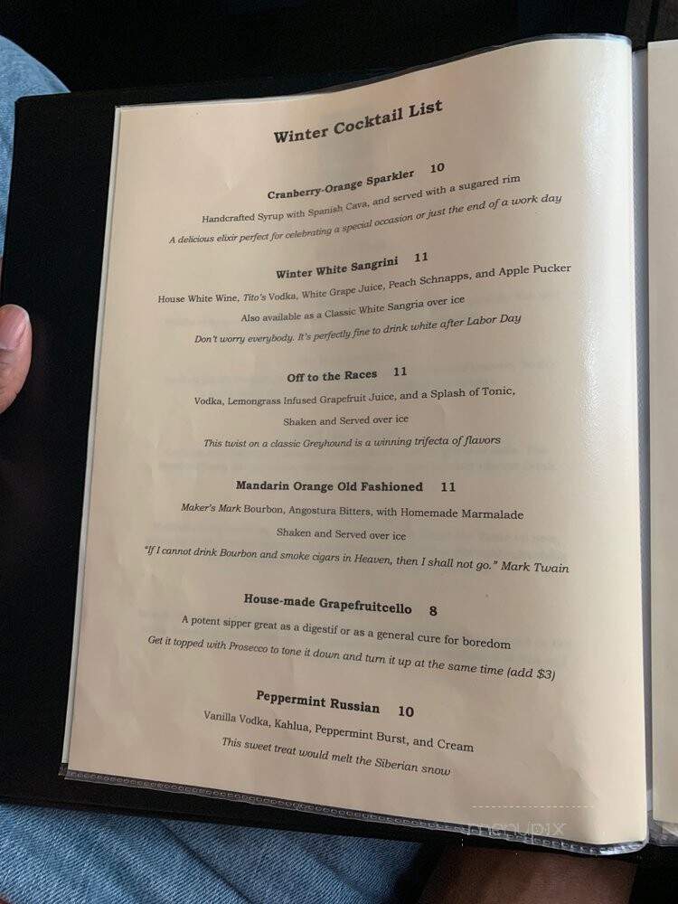 The Wine Loft - Birmingham, AL menu_pic