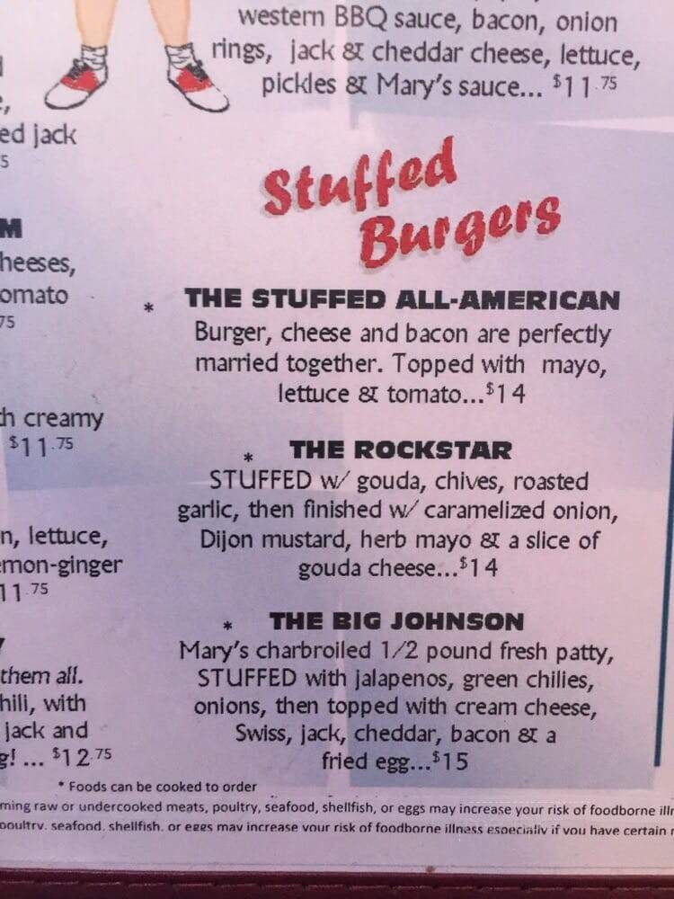 Hamburger Mary's - Kansas City, MO menu_pic