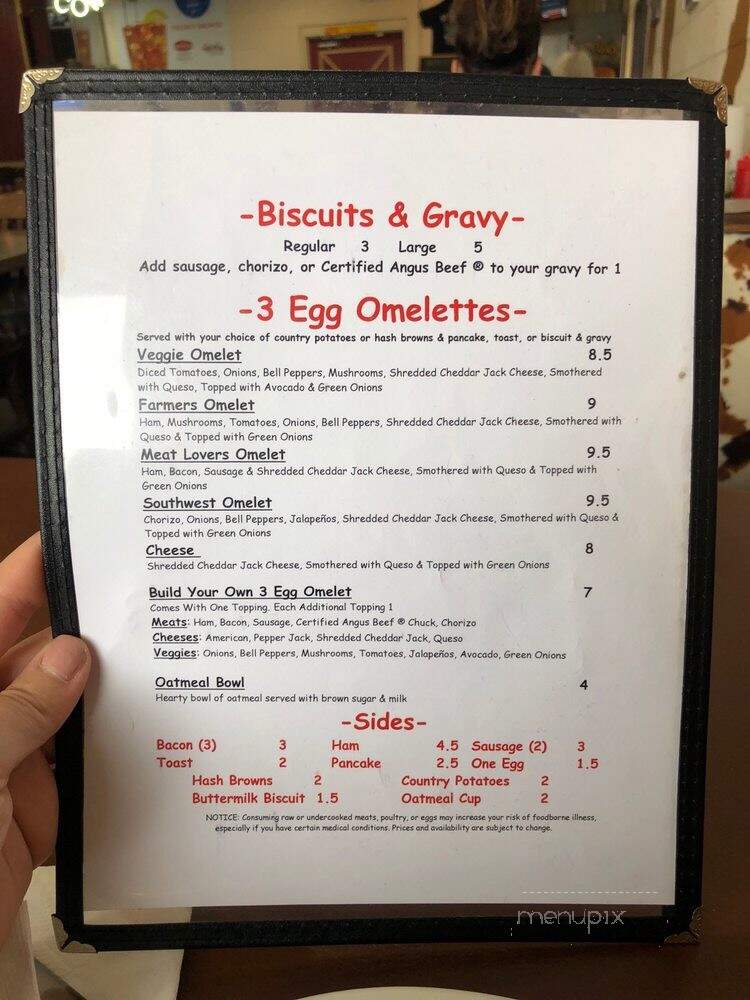 The Cow Calf-Hay - Edmond, OK menu_pic