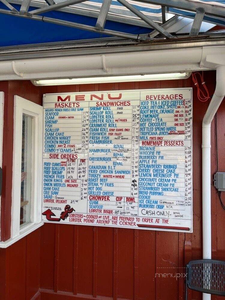 Harraseeket Lunch & Lobster Co - Freeport, ME menu_pic