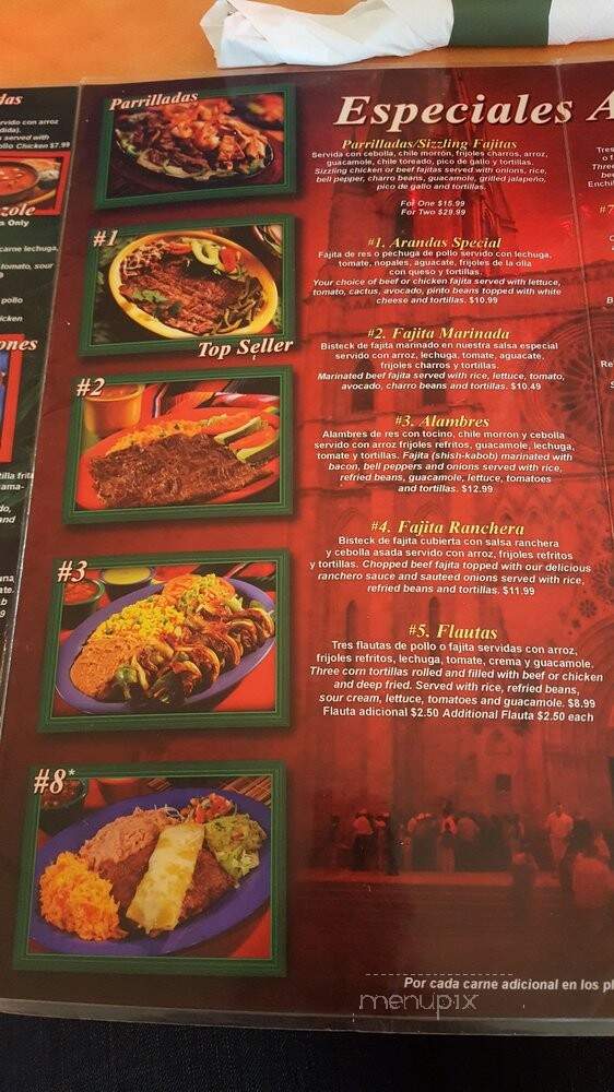 Taqueria Arandas - Houston, TX menu_pic