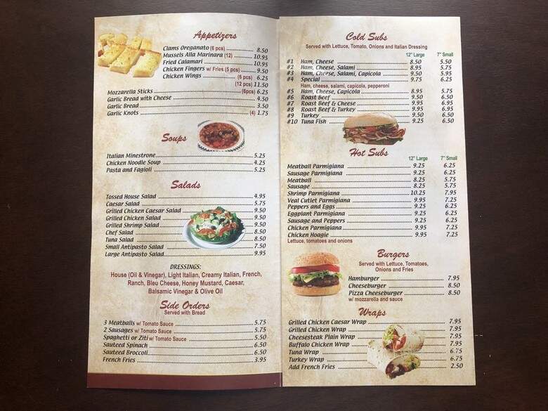 Tony's Pizza - Edison, NJ menu_pic