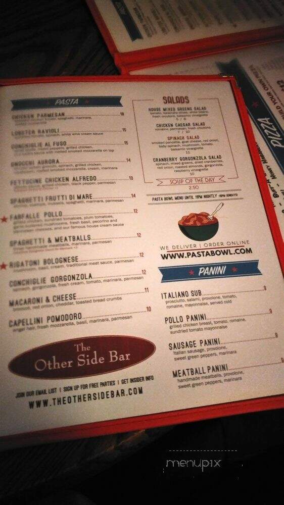 Other Side Bar - Chicago, IL menu_pic