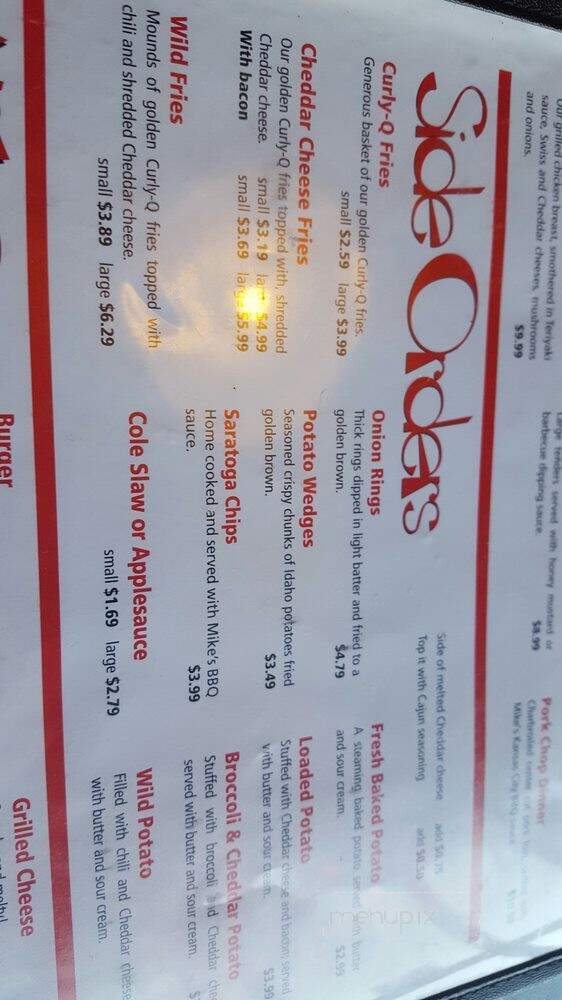 Wild Mike's - Cincinnati, OH menu_pic