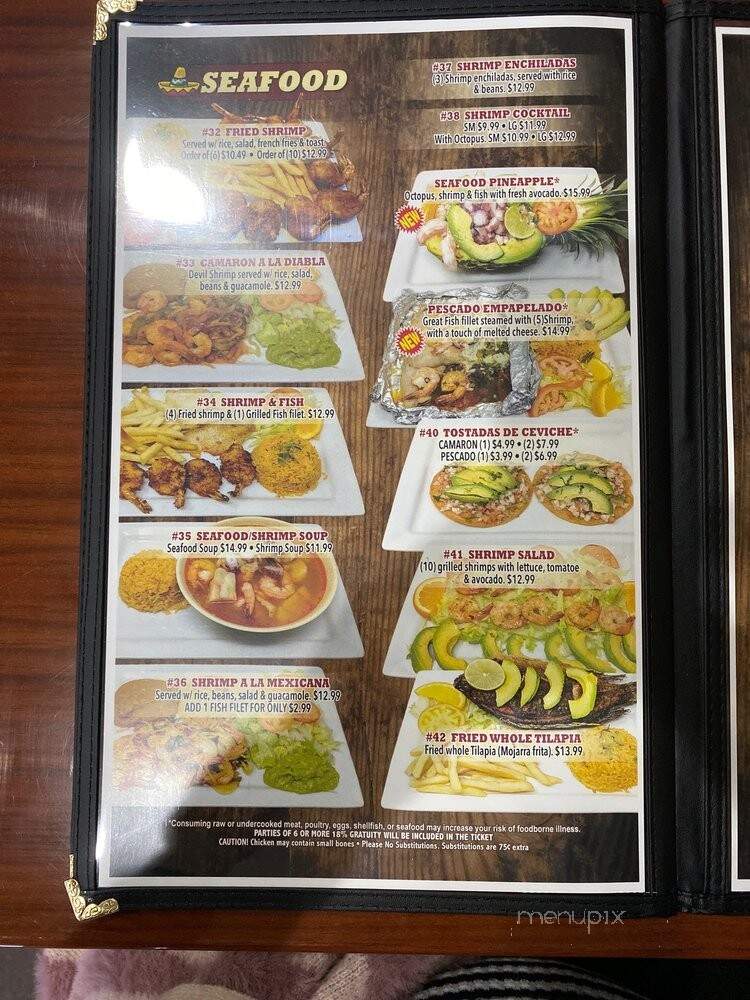 Taqueria Jalisco - Lockhart, TX menu_pic