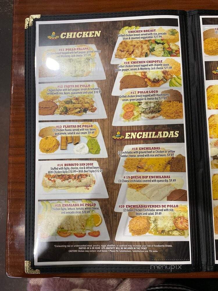 Taqueria Jalisco - Lockhart, TX menu_pic