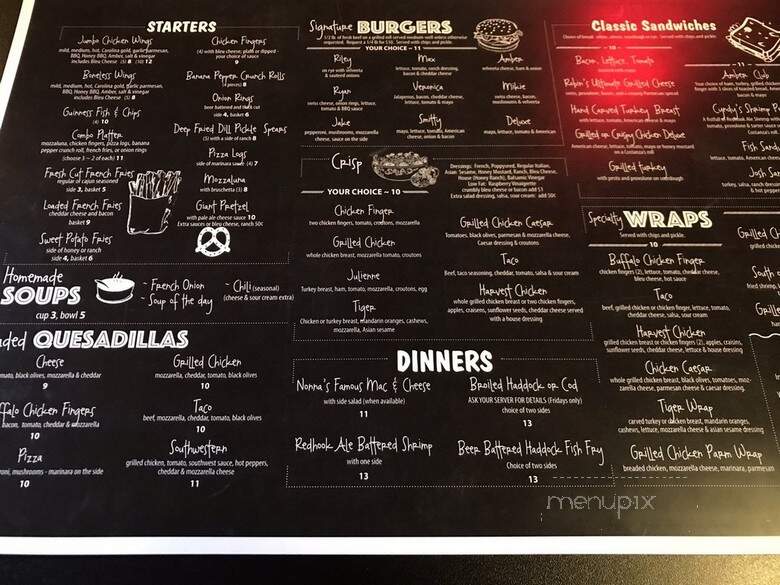 Amber Lantern Tavern - Hyde Park, NY menu_pic