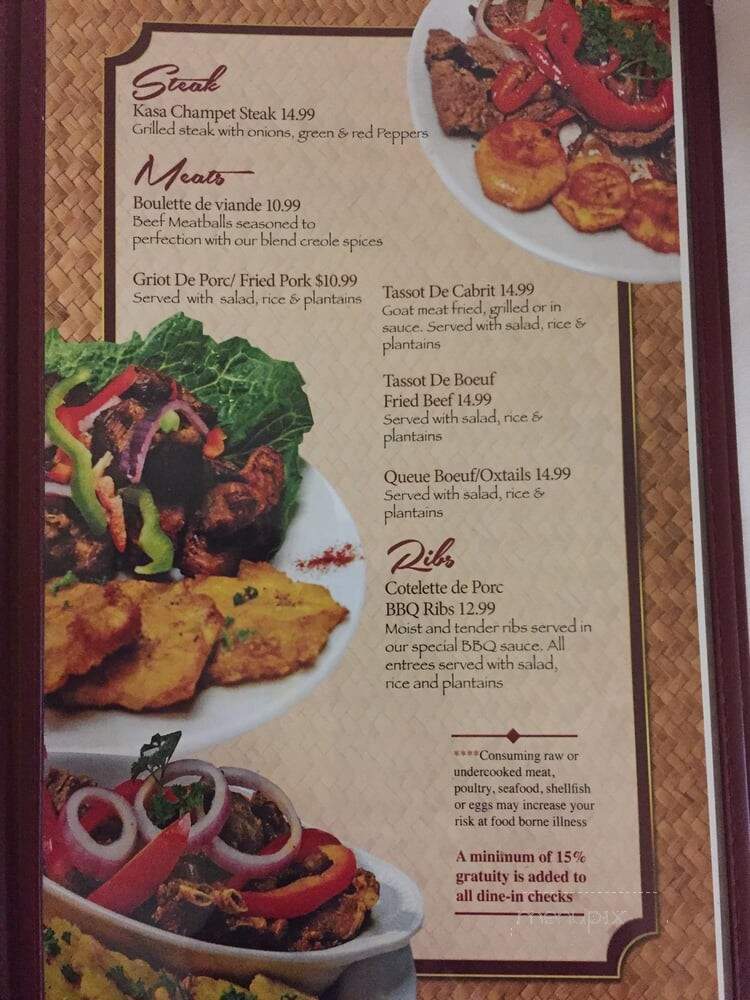 Kasa Champet Restaurant and Lounge - Pembroke Pines, FL menu_pic
