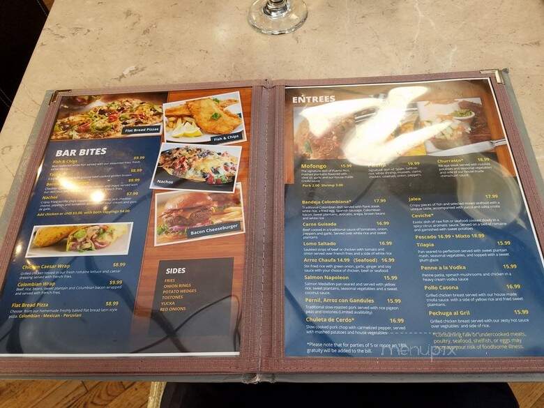 Casa Loma Bar & Grill - Hartford, CT menu_pic