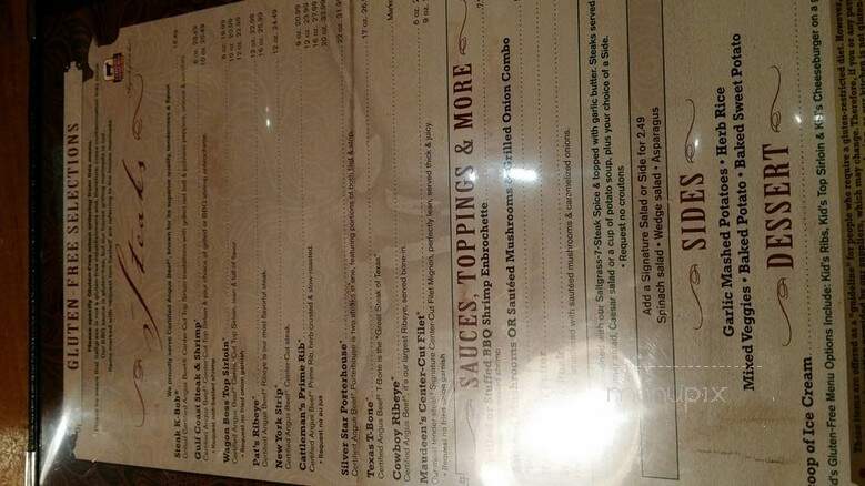 Saltgrass Steakhouse - Richardson, TX menu_pic