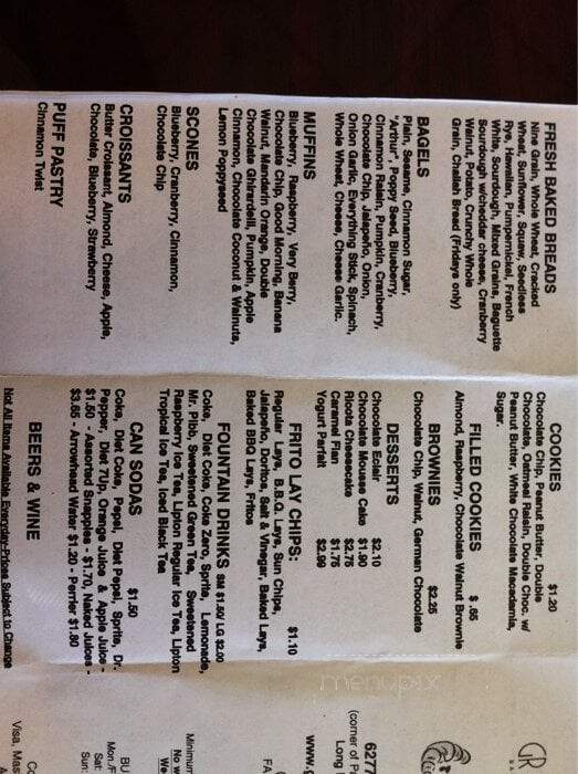 Grounds Bakery Cafe & Deli - Long Beach, CA menu_pic