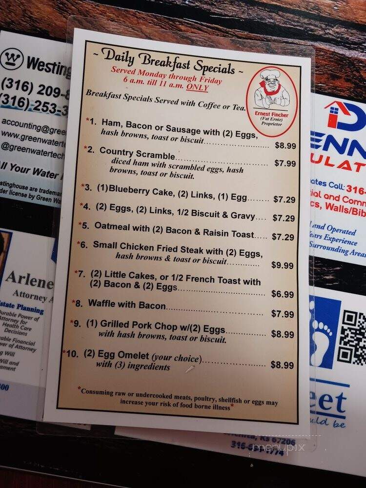 Fat's Soul Food - Wichita, KS menu_pic