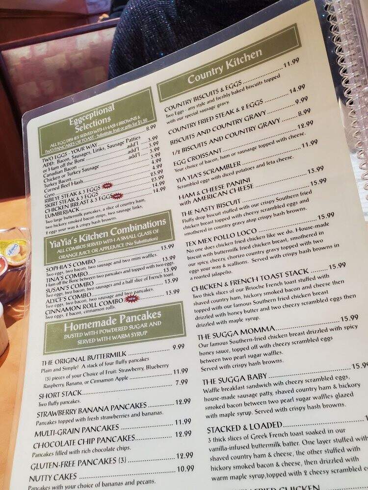 Yia Yia's Pancake House & Restaurant - North Riverside, IL menu_pic