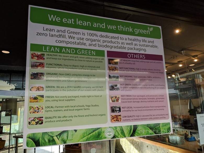 Lean and Green Organic Health Cafe - San Diego, CA