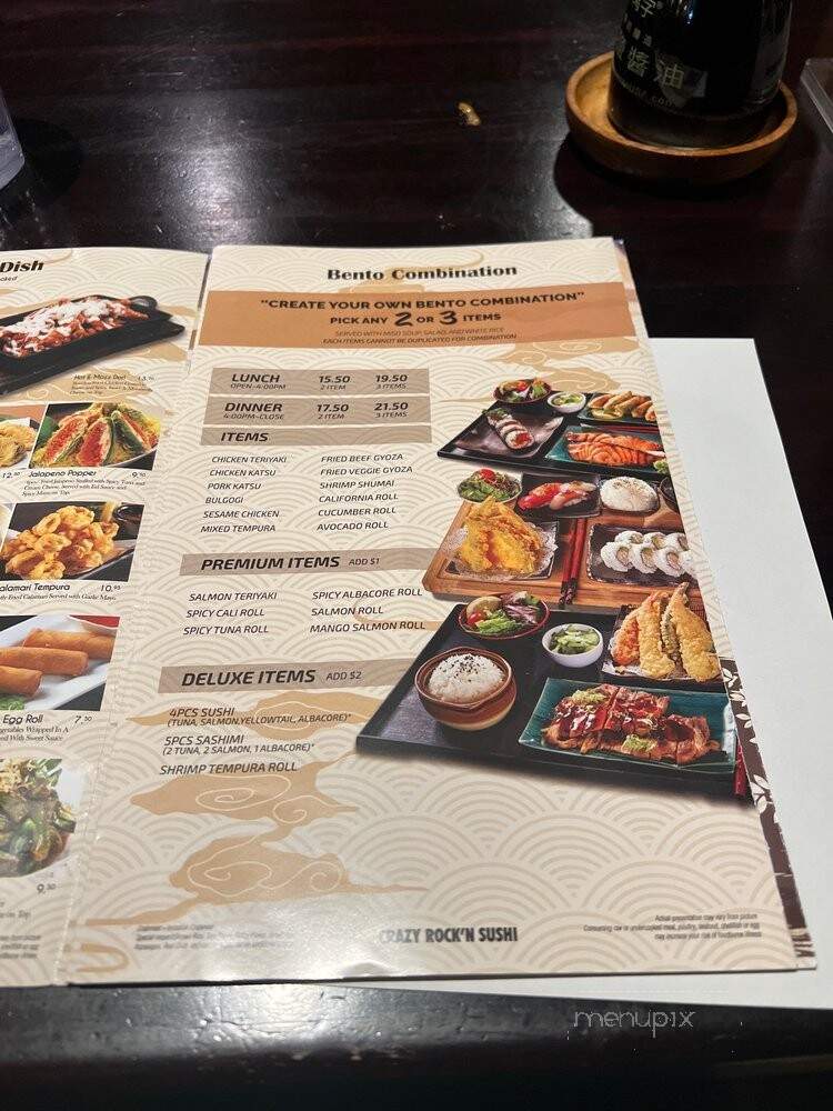 Crazy Rock n Sushi - West Hollywood, CA menu_pic