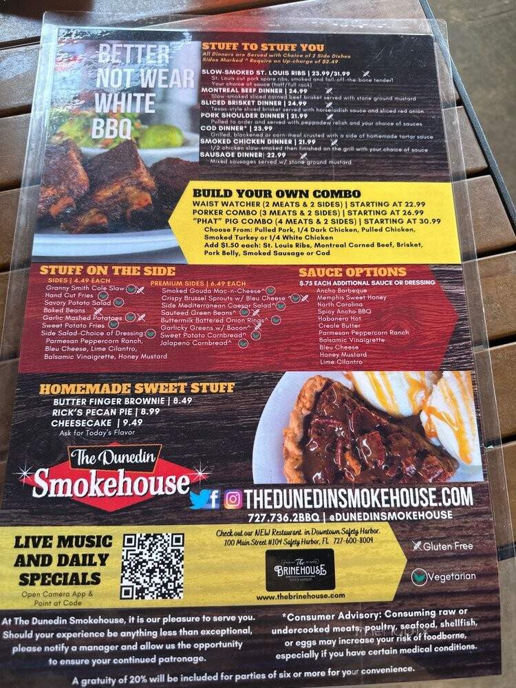 Dunedin Smokehouse - Dunedin, FL menu_pic