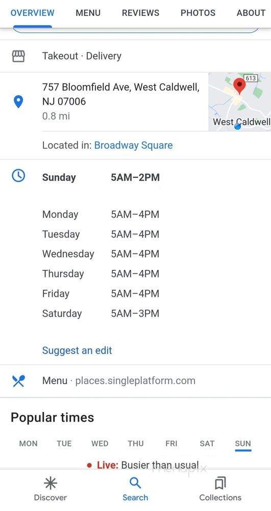 Sam's Bagel & Deli - West Caldwell, NJ menu_pic