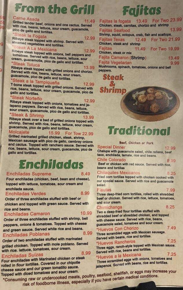 La Place - Cleveland, TN menu_pic